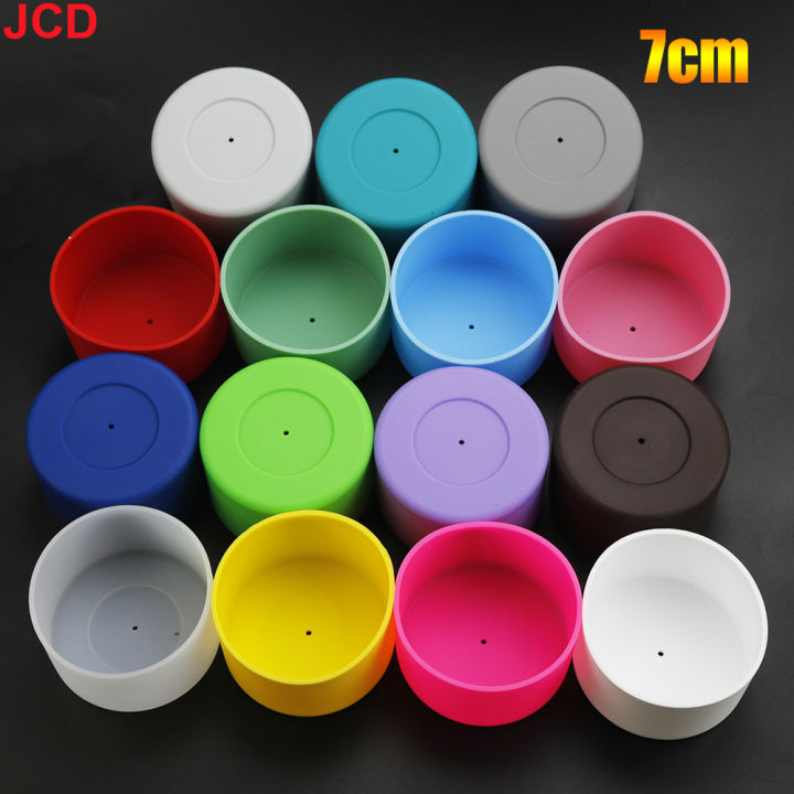 JCD 7.0cm Silicone Cup Case Bottom Protective Cover Pad Universal Anti Slip And Anti Scalding Bottle Anti Damage Sleeve 