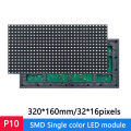 2Pcs LED Display Panel Module LED Display P10 SMD 1/4 Scan 320*160mm Single Red Display Sign Board Semi-outdoor Text Sign. 
