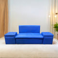 Synthetic Leather Two-Seater Sofa With Tools.
