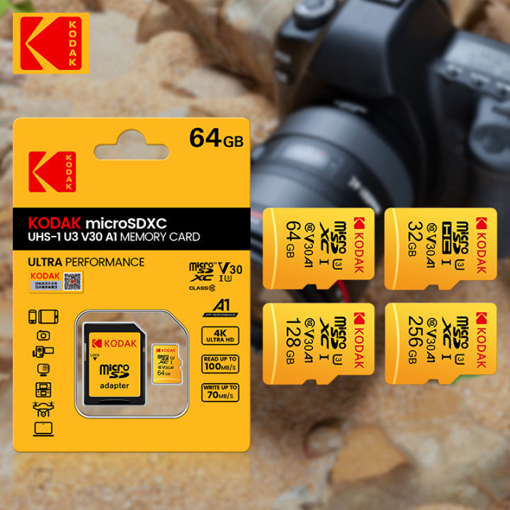 Kodak%20Micro%20SD%20128GB%2032GB%2064GB%20256GB%20U3%20Micro%20SD%20Card%20SD/TF%20Flash%20Card%20Memory%20Card%2032%2064%20128%20GB%20MicroSD%20for%20Phone%20-%20Image%202