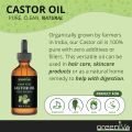 Castor oil Pure and Organic 120ML glass bottle with Dropper. 