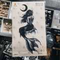 Mesmerizing Moon Mermaid Long-Lasting Temporary Tattoos. 