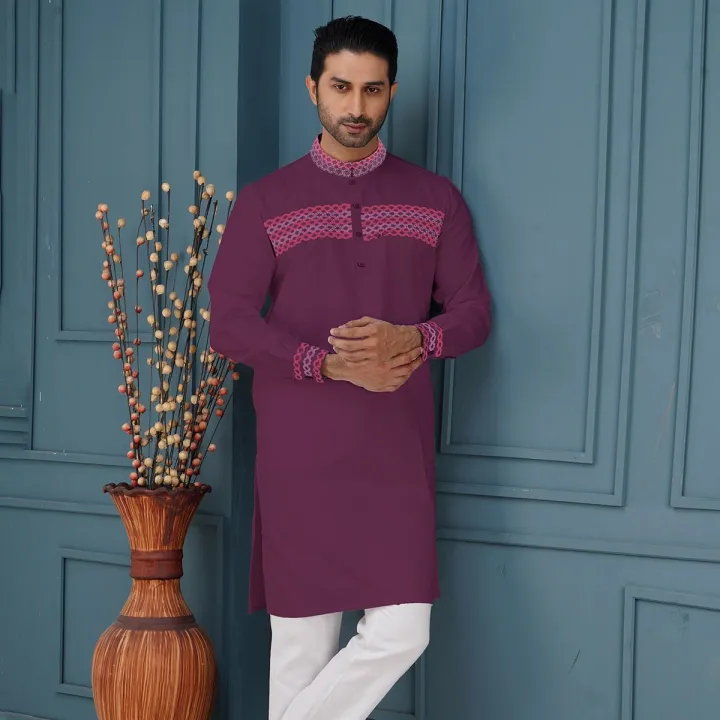 Stylish%20&%20Fashionable%20Export%20Quality%20Indian%20Cotton%20Panjabi%20For%20Men.%20-%20Image%202