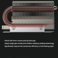 COOLLEO HR-09 M. 2 2280 SSD Heat Sink Fully Electroplated Reflow Welding AGHP HeatPipe M.2 Solid State Drive Radiator SSD Cooler. 