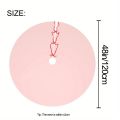 VIKAMA Christmas Tree Skirt Pink Edition, Nutcracker Holiday Party Decor, Festive Home Christmas Ornaments. 