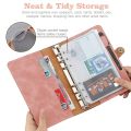 A6 Budget Binder Planner Notebook Cover PU Loose-leaf Handbook 6 Holes Binder Diary Agenda Paper Cover School Stationery.