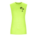 2025 Men'S Muscle Fitness Shirt Sports T-Shirt Gym Training Shirt Summer Casual Vest Tree Print Sleeveless Round Neck. 