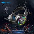Gaming Headphones Surround Stereo Headphones with Mic LED Lights over-ear Headphones. 