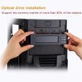5.25 Inch 12V PC Computer Fan Controller 3 Fan Speed Controller Temperature Sensor LCD Digital Display Front Panel For PC. 