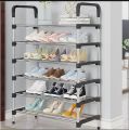 Stainless Steel Shoe Rack Multifunction Sandal Shoe Holder 4 Layers. 