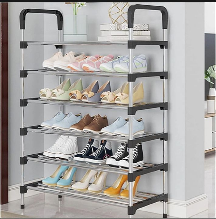 Stainless%20Steel%20Shoe%20Rack%20Multifunction%20Sandal%20Shoe%20Holder%204%20Layers%20-%20Image%204