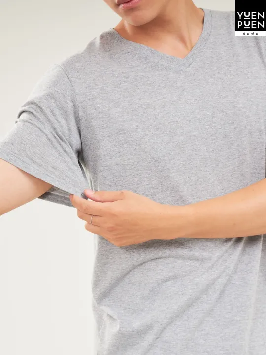 Yuenpuen%20T-shirt%20deep%20gray%20non-stretch%20no%20iron%20T-shirt%20floor%20standing%20collar%20plain%20T-shirts%20women%20T-shirt%20men%20-%20Image%205