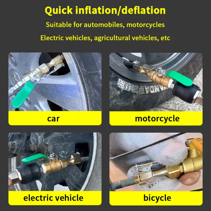 Efficient%20Tire%20Inflation%20Nozzle%20Chuck%20Quick%20with%20Lock,%20Suitable%20for%20Car%20&%20SUV%20Air%20Compressor%20Adapter%20-%20Image%203