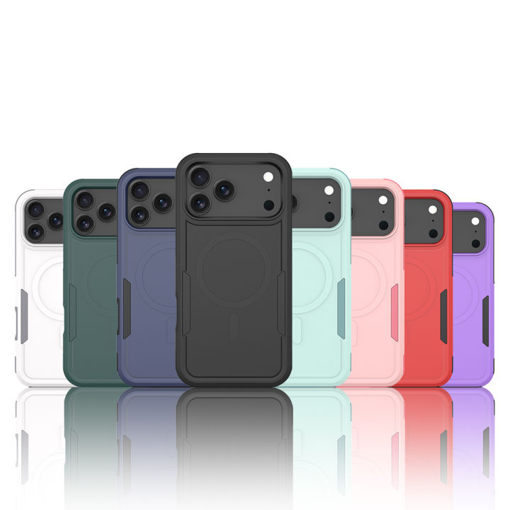 Premium%202IN1%20Heavy%20Armor%20Magnetic%20Charging%20Case%20for%20IPhone%2017%20Air%2016%2015%2014%20Plus%2013%2012%20Pro%20Max%20Shockproof%20PC%20Matte%20Protect%20Cover%20-%20Image%206