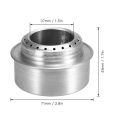 Camping Stove Portable Mini Aluminum Alloy Alcohol Stove with Lid Outdoor Camping Hiking Backpacking Cooking Stove.