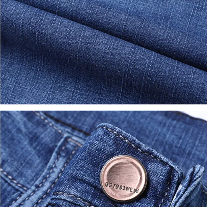 2024%20Summer%20Men%20Denim%20Shorts%20New%20Style%20Thin%20Retro%20Simplicity%20Business%20Casual%20Straight%20Short%20Jeans%20Male%20Brand%20Clothing%20Black%20Blue%20-%20Image%203