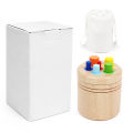 Children's Wooden Color Shape Classification Cup Geometric Cognition Matching Game Teaching Aid Educational Toys For Kids . 