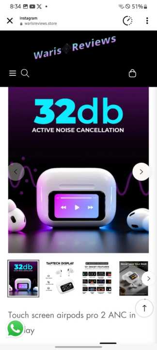 A9%20pro%20Touch%20screen%20ANC%20wireless%20headset%20tws%20noise%20cancelling%20Bluetooth%20earbuds%20-%20Image%202