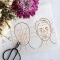 Face Map Front Painting Stencil 8.3x11.7inch Reusable Golden Ratio Face Pattern Drawing Template Human Face Decoration Stencil. 