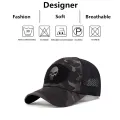 Unisex Skull Embroidered Top with Patch Breathable Baseball Caps Spring and Autumn Outdoor Adjustable Casual Hat Sunscreen Hat. 
