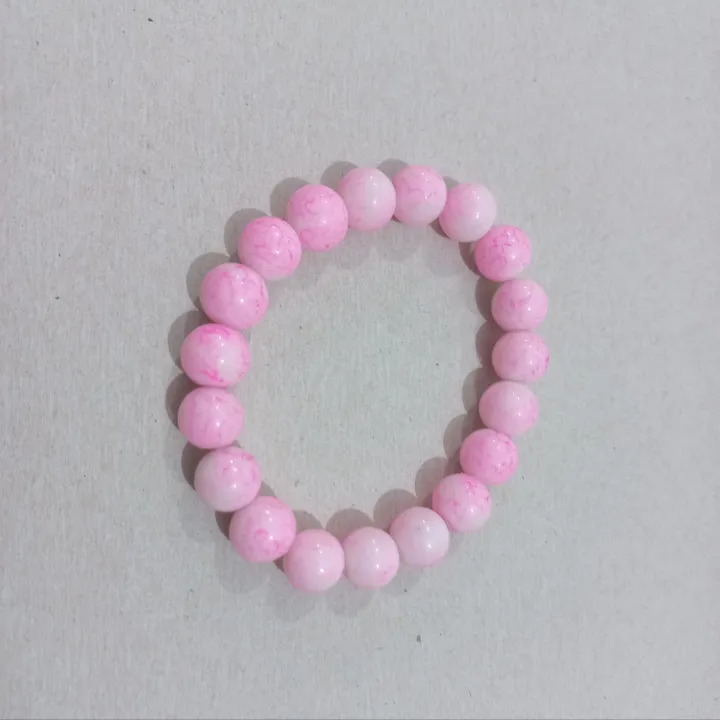 Pink%20Marble%20beaded%20Bracelet%20(Two%20in%20one%20pack)%20-%20Image%202