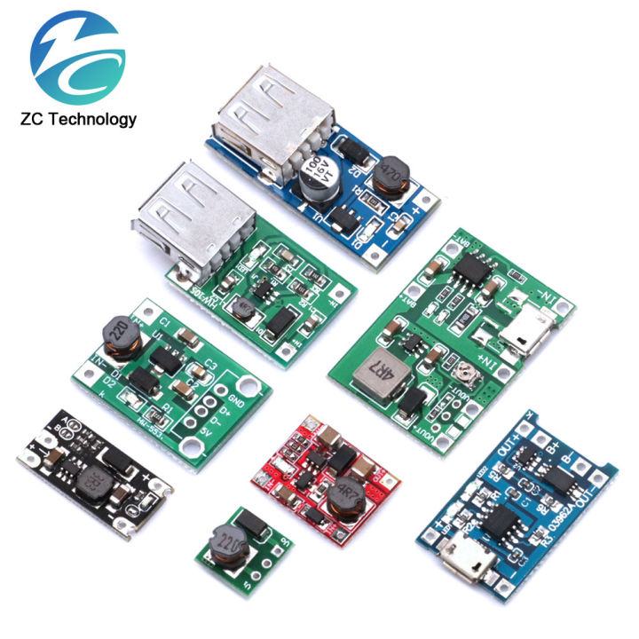 DC-DC Boost Module 0.9-5V To 5V 9V 480MA 600MA 1A 3A USB Output Voltage ...