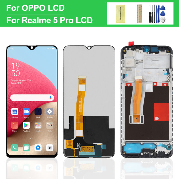 6.3'' For   5 Pro LCD Display Touch Screen With Frame Digitizer Assembly Replace For  5 Pro RMX1971