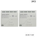 2pcs Tuya Wifi Smart Switch Home Automation Controller 7-32V 85-250V 220V 4 Channels 10A  Wifi Relay Controller APP. 