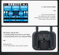HotRC HT-10A 2.4G 10CH Multi-Functional Transmitter HT10A Left/Right Hand Remote Control w/F-10A Receiver for RC Aircraft Plane.