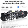 Bluetooth 5.0 Digital Amplifier Board 2.1 Channel 50W*2 100W Large Power Output for Home Sound Systems Adjustable Bass Treble. 