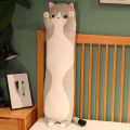 50/70/90/110/130cm Cute Soft Long Cat Plush Toys Pause Office Nap Pillow Bed Sleep Home Decor Doll for Kids Girl гусь обнимусь.