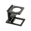 Thread Counting Glass 10X Linen Testers Magnifier with 2 Small LED Lights. 