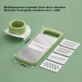 Kitchen 5-In-1 Multifunctional Vegetable Slicer Cutter Potato Shredders Garlic Carrot Grater Chopper. 