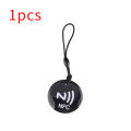 10pcs Ntag213 NFC Tag Lable Token With Rope RFID 13.56MHz 144 Bytes ISO14443A Epoxy Card 35mm Diameter For All NFC Enabled Phone. 