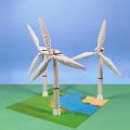 Building blocks MOC building model Windmill garden scene decoration DIY building blocks toys. 