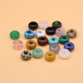 10pcs 5x10mm Abacus Beads Shape Natural Stone Crystal Beads Tiger Eye Agate Quartz Beads for Jewelry Making Necklace Bracelet. 