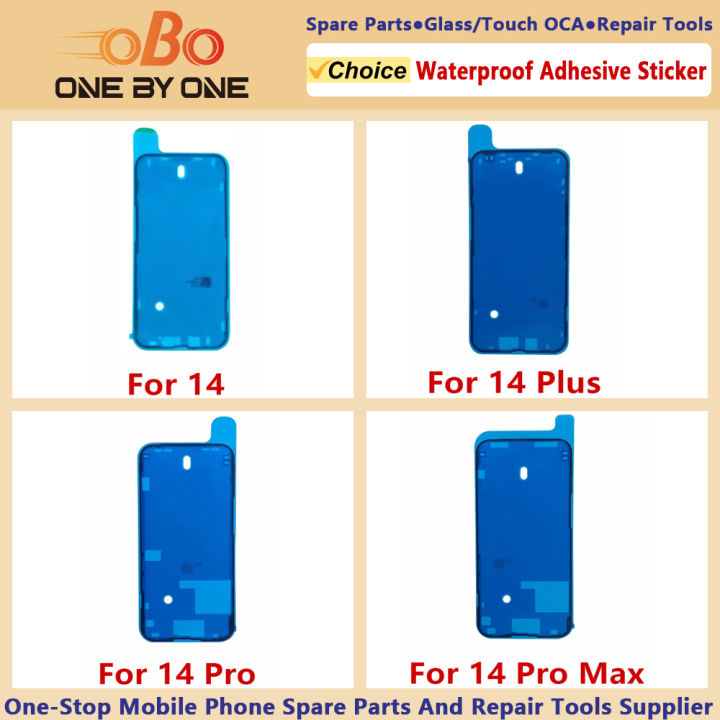 Waterproof Adhesive Sticker For iPhone 14 PRO MAX PLUS Front Housing Frame Tape Strips Screen Pre-Cut Seal Adhesive Replacement