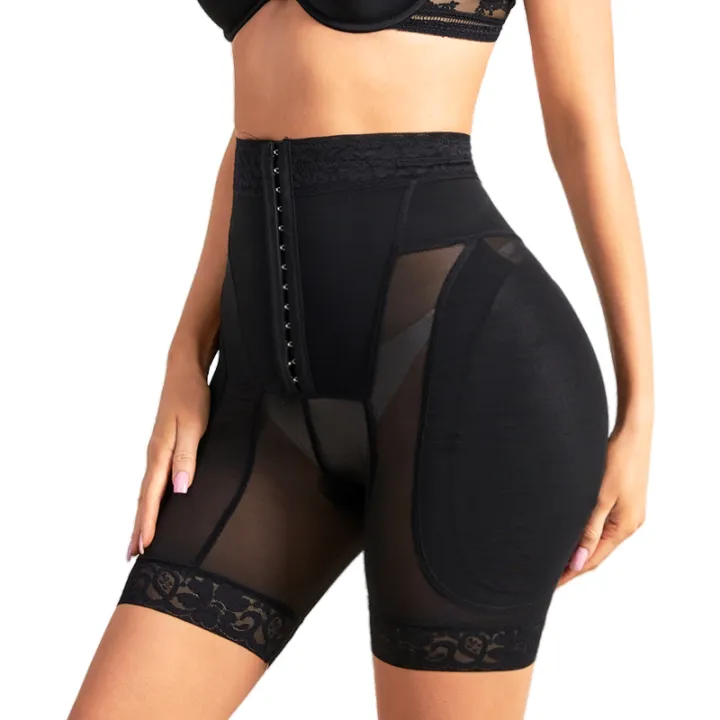 Women%20Shapewear%20High%20Waist%20Shorts%20Butt%20Lifter%20Hip%20Pad%20Shorts%20Hip%20Enhancer%20Body%20Shaper%20Shorts%20Waist%20Trainer%20Tummy%20Control%20Panties%20-%20Image%203
