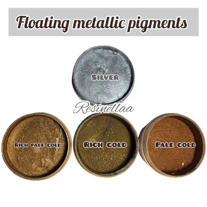 10g Metallic Resin Pigments floating Gold
Silver Color Pigment Dye For UV Resin Epox...
