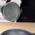 KITCHEN OIL FILTER POT STRAINER. 