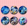 Shadow Milk Cookie Coin Badges Tinplate Soft Button Pin Brooch Metal Badge Custom Jewelry Accessories Hat Bag Lapel.