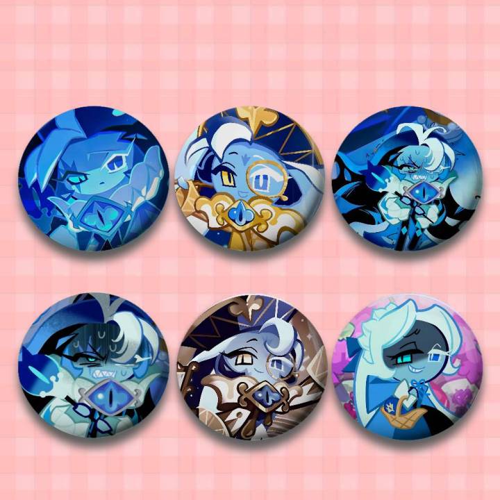 Shadow Milk Cookie Coin Badges Tinplate Soft Button Pin Brooch Metal Badge Custom Jewelry Accessories Hat Bag Lapel