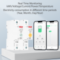 1P 2P 1-63A Tuya WiFi ZigBee Smart Switch Energy Meter Circuit Breaker kWh Voltage Current Leakage Protection Remote Control. 