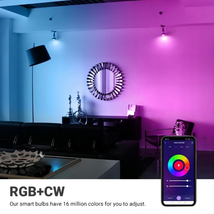 Suidhome%20Smart%20LED%20Bulb%20WIFI%20Connect%20GU5.3/MR16%20DC12V%20Mini%20Spotlight%205W%20Lamp%20Work%20With%20Alexa%20Google%20Home%20RGBCW%20Color%20Changing%20lightify%20-%20Image%205