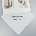 5PCS Pure White Gentleman Handkerchief Suit Pocket Square Plain Hair Band 35cm/13.7in - DIY Fashion Accessory. 