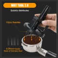 ALIKISSCAFE WDT Tools Rotary 51mm 54mm 58mm Espresso Stirrer Needle Distributor Magnetic Coffee Maker Accessories Barista Tools.