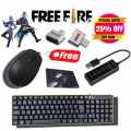 USB keyboard optical mouse -mouse pad- and hub -with free one OTG -gaming combo pack. 