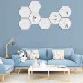 1PCS Felt Board Tile Hexagonal Notice Cork Self Adhesive Pin Board Notice Message Room Wall Decor Sticky Notes Photo Display. 