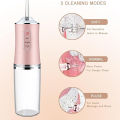 USB Portable Oral Irrigator Water Flosser Dental Water Jet Tools Pick Cleaning Teeth 200ML 4 Nozzles Mouth Oral Cleaning Agents. 