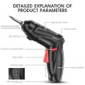 Cordless Electric Screwdriver Rechargeable  Lithium Battery Mini Drill 3.6V Power Tools Set Household Maintenance Repair. 